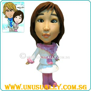 Custom 3D Caricature Female Winter Sonata Figurine